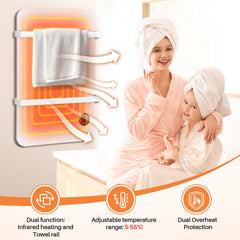 SWANEW Infrarotheizung, Wandheizung Elektroheizung, Touch Heizpaneel 400W/600W