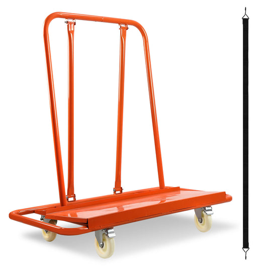 SWANEW Plattenwagen, bis 1000kg, Transportwagen, Plattentransporter, 4 Lenkrollen mit Bremse