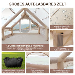 SWANEW Aufblasbares Gampingzelt