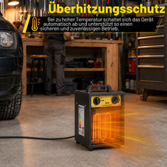 SWANEW Heizlüfter 2000W, 3000W, Bauheizer mit Metallgehäuse