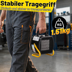 SWANEW 2000W / 3000W PTC Bauheizer mit Thermostat, Tragbarer Elektroheizer