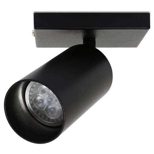 SWANEW Deckenstrahler GU10 4W, Drehbar 350° Deckenleuchte Strahler, Warmweiß 1/2/3-flammig Deckenspot, Wandstrahler, Deckenlampe