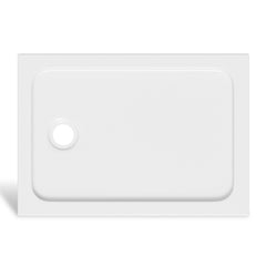 SWANEW Duschwanne, aus Acryl, 4 cm flach