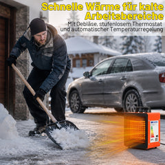 SWANEW Heizlüfter 2000W, 3000W, Bauheizer mit Thermostat