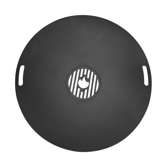 SWANEW Feuerplatte 80 cm aus Carbonstahl