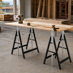 SWANEW Gerüstbock, Arbeitsbock Höhenverstellbar 7-stufig (80-130cm)