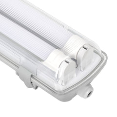 SWANEW LED Feuchtraumleuchte 18W/24W, 120cm/150cm Wannenleuchte, Kaltweiß/Neutralweiß, Doppelt T8 LED Werkstattlampe, Röhrenlampe IP65 Wasserfest