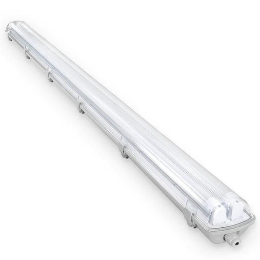 SWANEW LED Feuchtraumleuchte 18W/24W, 120cm/150cm Wannenleuchte, Kaltweiß/Neutralweiß, Doppelt T8 LED Werkstattlampe, Röhrenlampe IP65 Wasserfest