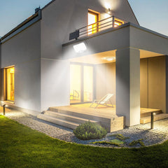 SWANEW LED Solar Wandleuchte, Wandfluter mit Bewegungsmelder, Gartenbeleuchtung Solarlampen