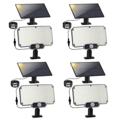SWANEW LED Solar Wandleuchte, Wandfluter mit Bewegungsmelder, Gartenbeleuchtung Solarlampen