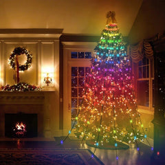 SWANEW LED Lichterkette Christbaumbeleuchtung, 160 LEDs, Baummantel