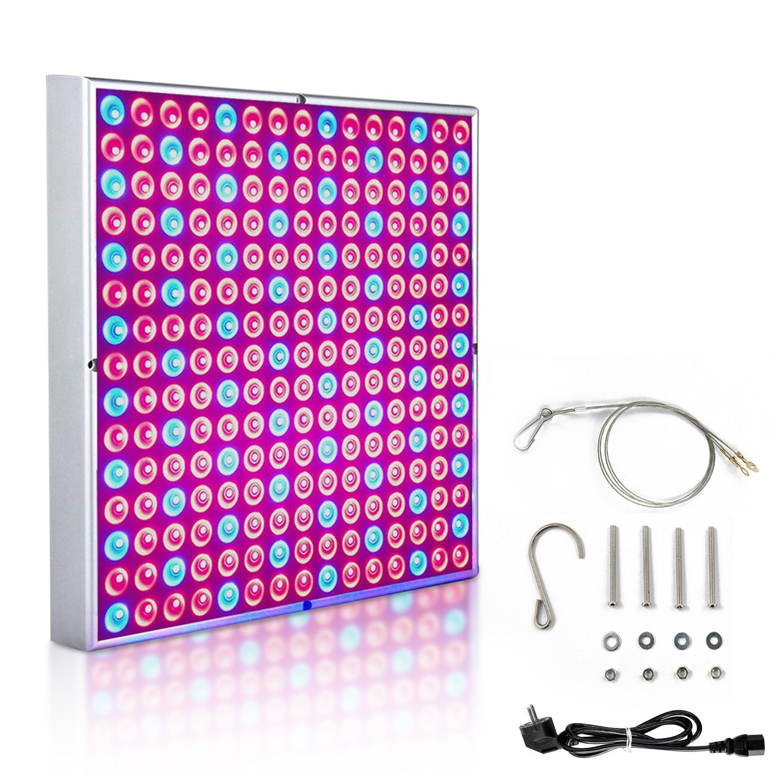 SWANEW 15W/45W LED Pflanzenlampe, Pflanzenlicht Quadrat, Vollspektrum LED-Wachstumslicht, Grow Light