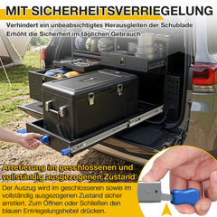 SWANEW Schwerlastauszug mit Verriegelung, Länge 300MM- 1150MM Schwerlastauszug