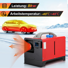 SWANEW Standheizung Diesel 8kw 12V, Luft Dieselheizung, Diesel Lufterhitzer, mit mit LCD Monitor/Fernbedienung