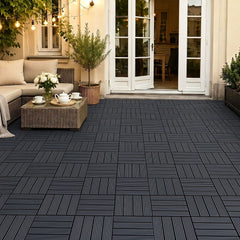 SWANEW PP Balkonfliesen Set 30x30cm, Terrassenfliesen, Klickfliesen