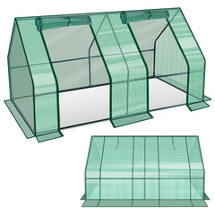 SWANEW Gewächshaus Klein, UV-beständige PE-Plane Foliengewächshaus, Tomatenhaus 180*90*90CM