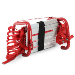 SWANEW 4,5m Faltbare Feuerleiter, EN1147 Zertifiziert, Rettungsleiter, Tragfähigkeit 450KG