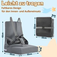 SWANEW Sitzerhöhung Stuhl Kind, Faltbar Stuhl Lifter, sitzkissen kinder mit Rückenlehne