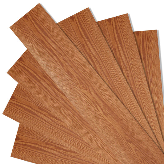 SWANEW PVC Bodenbelag Selbstklebend, Vinylboden Rutschfeste Dekor, Holzoptik Fußboden, ca. 1m²-10m²