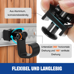 SWANEW Single Fitting mit Haken für Airlineschiene Endbeschlag Endfittinge Zurrschiene