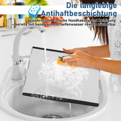 SWANEW Herd-Spritzschutzgerät Aufstellbar, Herd-Spritzblech, Geeignet für Herd Waschbecken Außenzusehrung