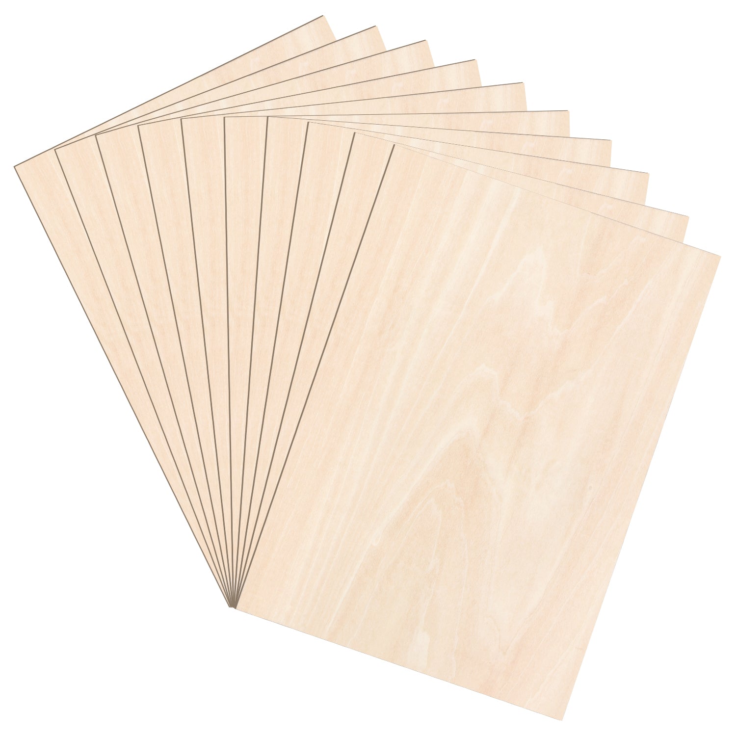 SWANEW Sperrholzplatte, Walnuss Sperrholz, A3/A4, 3mm, Linde holzplatte, Bastelhölzer Holz für Modellbau Laserschnit, Laser Gravur, Malerei DIY