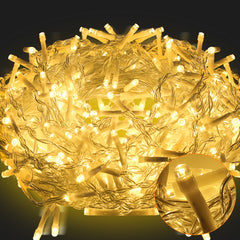 SWANEW Solar Eisregen Lichterkette, Solarlichterkette, 5/10/15M Weihnachten Deko