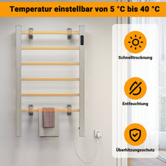 SWANEW Handtuchheizkörper Elektrisch, 100W Badheizkörper, Handtuchtrockner