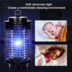 SWANEW Insektenvernichter Elektrisch, 3W UV LED Insektenfalle Mückenlampe 20m² inkl. Mückenlampe Fliegenfänger Fliegenfalle Insektenkiller