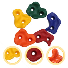SWANEW 10 Stück Klettergriffe Boulderwand Klettersteine Robuste Bouldersteine Farbigen