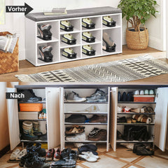 SWANEW 10-50× Schuhstapler, Plastik Verstellbarer Schuhhalter, Schuh Organizer, Schuhregal