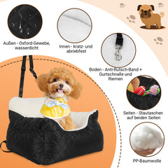 SWANEW Hundesitz auto, für Kleine Mittlere Hunde, Wasserdicht Hundeautositz