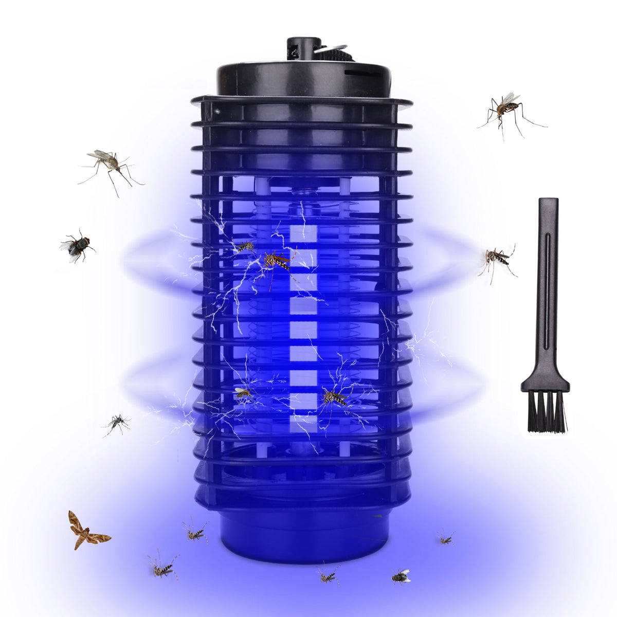SWANEW Insektenvernichter Elektrisch, 3W UV LED Insektenfalle Mückenlampe 20m² inkl. Mückenlampe Fliegenfänger Fliegenfalle Insektenkiller