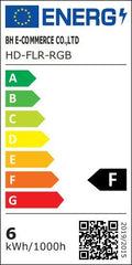 SWANEW LED RGB Stehlampe Dimmbar, LED Lichtsäule Höhe ca. 104cm, Standleuchte Smart Stehleuchte mit APP Steuerung [Energieklasse F]
