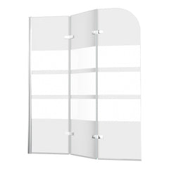 SWANEW Duschwand für Badewanne, 2/3-Teilig faltbar & drehbar Badewannenaufsatz, Duschtrennwand, 6mm ESG Sicherheitsglas Spritzwasserschutz