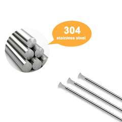 SWANEW Duschvorhangstange sliber ohne Bohren Teleskopstange Duschvorhang Stange 70-260cm