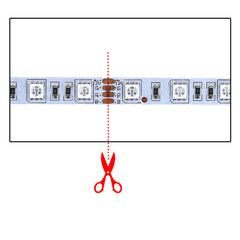 SWANEW Led Strip mit 24 Tasten Fernbedienung, RGB 5050 SMD LED Streifen Selbstklebend 12V, led beleuchtung [Energieklasse F]
