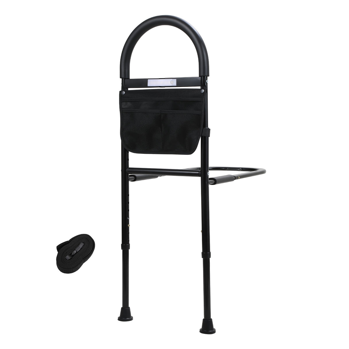 SWANEW Aufstehhilfe Bett, Aufstehhilfe Bett Senioren, mit Sensorlich, Aufstehhilfen mit Lagerung Tasche, Aufstehhilfe Höhenverstellbarer, Haltegriffe für Senioren
