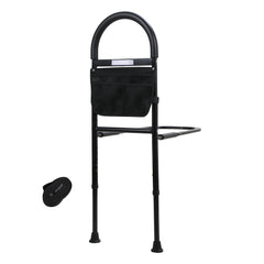 SWANEW Aufstehhilfe Bett, Aufstehhilfe Bett Senioren, mit Sensorlich, Aufstehhilfen mit Lagerung Tasche, Aufstehhilfe Höhenverstellbarer, Haltegriffe für Senioren