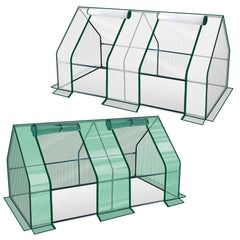 SWANEW Gewächshaus Klein, UV-beständige PE-Plane Foliengewächshaus, Tomatenhaus 180*90*90CM