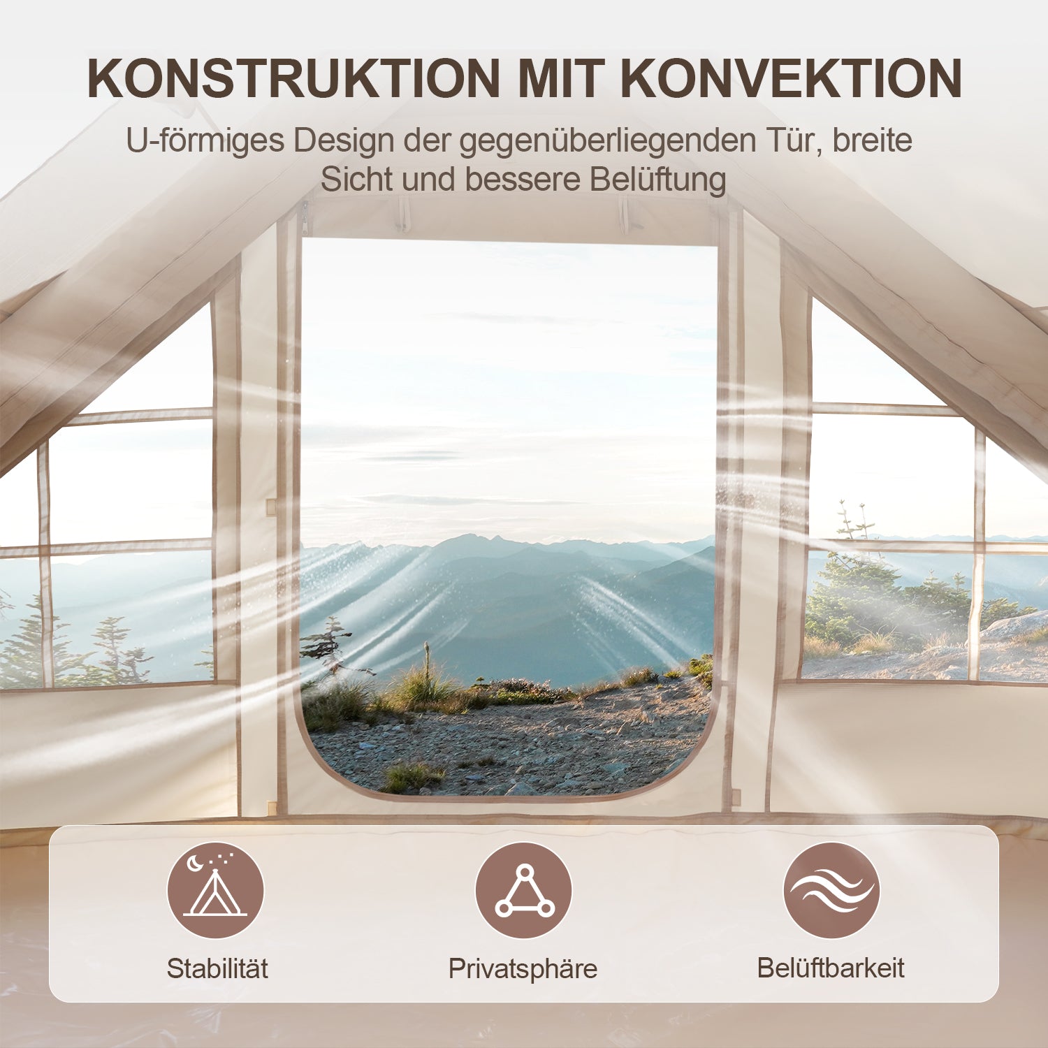 SWANEW Aufblasbares Gampingzelt