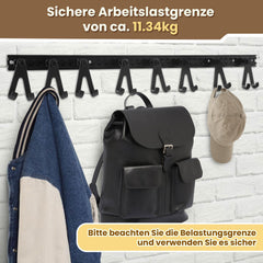 SWANEW 4-12x 1M Airlineschienen, Airlineschiene mit 8 Doppelhaken, für Transporter, Wohnwagen, LKWS