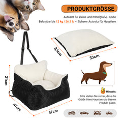 SWANEW Hundesitz auto, für Kleine Mittlere Hunde, Wasserdicht Hundeautositz