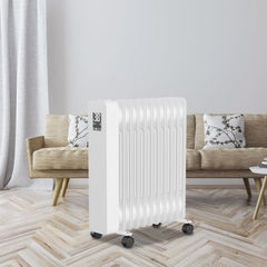 SWANEW Ölradiator Elektroheizung 2500W, Thermostat, Ölheizung  Energiesparend
