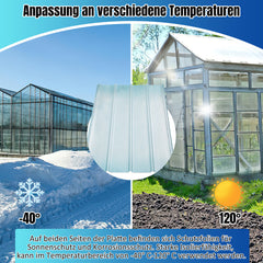 SWANEW Trapezblech Wellplatten, 2 mm FRP-Tageslichtplatten, Dachplatten, 90x120cm/90x160cm