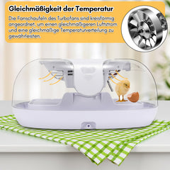 Brutautomat Vollautomatisch Inkubator für 16 Hühnereier