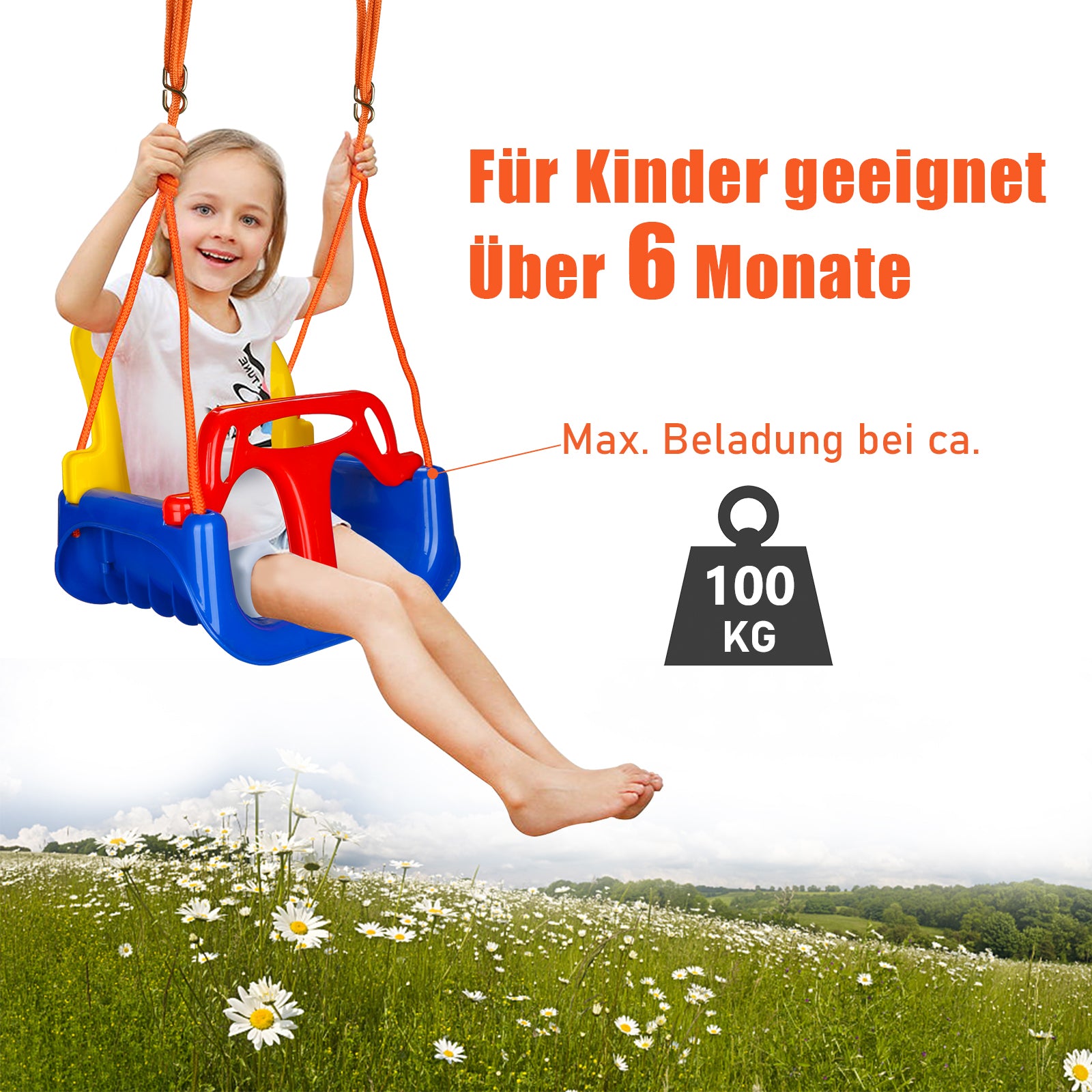 3-in-1 Kinderschaukel & Babyschaukel