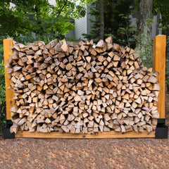 SWANEW Holzstapelhilfe, stabile Holz Stapelhilfe, Brennholz Stapelhilfe, Holzstapelhalter, Kaminholz, Gestell Holz