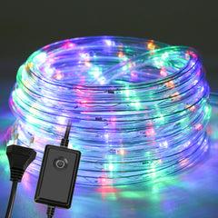 SWANEW Lichterschlauch Außen Lichtschlauch 8 Modi LED Schlauch mit Memory-Funktion, Timer, Strombetrieben Lichterkette Wasserdicht