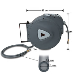 SWANEW Schlauchaufroller Automatik Trommel Wasserschlauch Druckluftschlauch 10/20/30m Druckluftschlauch Aufroller Schlauchtrommel Wasser